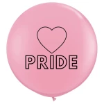3 ft (90 cm) De Ballonnerie Pride Heart latex ballonnen