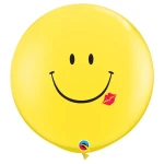 3 ft (90 cm) Qualatex A Smile & A Kiss latex ballonnen