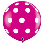 3 ft (90 cm) Qualatex Big Polka Dots latex ballonnen