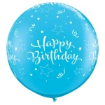 3 ft (90 cm) Qualatex Birthday Shining Star latex ballonnen