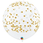 3 ft (90 cm) Qualatex Confetti Dots latex ballonnen