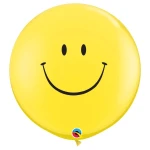 3 ft (90 cm) Qualatex Smile Face latex ballonnen