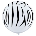 3 ft (90 cm) Qualatex Zebra Stripes latex ballonnen