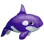 30 Inch (75 cm) Anagram Purple Wale folie ballon