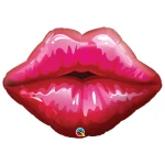30 Inch (76 cm) Qualatex Big Red Kissey Lips folie ballon