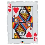 30 Inch (76 cm) Qualatex Queen of Hearts/Ace Of Spades folie ballon