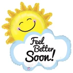 31 Inch (79 cm) Grabo Feel Better Soon Sunshine folie ballon