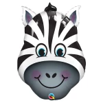 32 Inch (81 cm) Qualatex Zany Zebra folie ballon