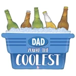 33 Inch (84 cm) Grabo Coolest Dad Cooler folie ballon