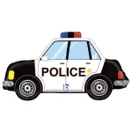 34 Inch (86 cm) Grabo Police Car folie ballon