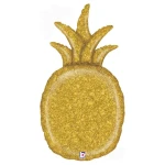 35 Inch (89 cm) Grabo Gold Glitter Pineapple folie ballon