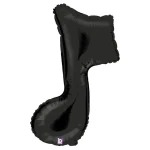 35 Inch (89 cm) Grabo Music Note Single Black folie ballon