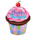 35 Inch (89 cm) Qualatex Birthday Frosted Cupcake folie ballon