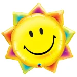 35 Inch (89 cm) Qualatex Sunshine Smile Face folie ballon