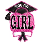 37 Inch (94 cm) Grabo You Go Girl! Grad folie ballon