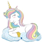 39 Inch (99 cm) Grabo Macaron Unicorn folie ballon