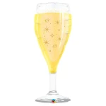 39 Inch (99 cm) Qualatex Bubbly Wine Glass folie ballon