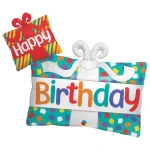 39 Inch (99 cm) Qualatex Happy Birthday Presents folie ballon