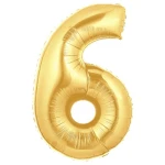 40 Inch (102 cm) Betallic Numbers Gold folie ballon