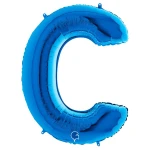 40 Inch (102 cm) Grabo Letters Blue folie ballonnen