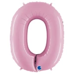 40 Inch (102 cm) Grabo Numbers Pastel Pink folie ballonnen