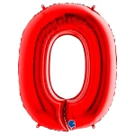 40 Inch (102 cm) Grabo Numbers Red folie ballonnen