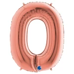 40 Inch (102 cm) Grabo Numbers Rose Gold folie ballonnen