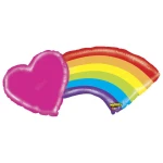 43 Inch (109 cm) Grabo Mighty Heart Rainbow folie ballon