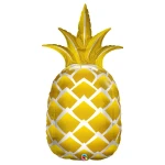 44 cm (111 cm) Qualatex Golden Pineapple folie ballon