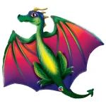 45 Inch (114 cm) Qualatex Mythical Dragon folie ballon