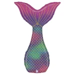 46 Inch (117 cm) Grabo Glitter Mermaid Tail folie ballon