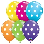 5 Inch (13 cm) Qualatex Big Polka Dots ballonnen