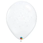 5 Inch (13 cm) Qualatex Just Married Flowers ballonnen