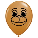 5 Inch (13 cm) Qualatex Monkey Face ballonnen