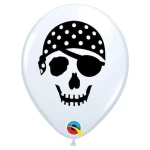 5 Inch (13 cm) Qualatex Pirate Skull ballonnen
