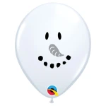 5 Inch (13 cm) Qualatex Smile Face Snowman ballonnen