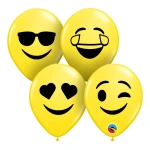 5 Inch (13 cm) Qualatex Smiley Faces Assortment ballonnen