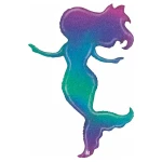 52 Inch (132 cm) Grabo Glitter Mermaid folie ballon