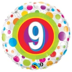 18 Inch (46 cm) Qualatex Colorful Dots folie ballonnen