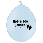 B95 (28 cm) De Ballonnerie Hoera Een Jongen kopdruk latex ballonnen