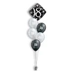 Ballonboeket 18 Elegant Sparkles & Swirls (#29993)