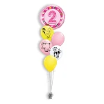 Ballonboeket Age 2 Pink Farm Animals (#26289)