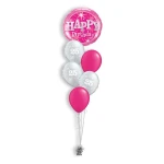 Ballonboeket Birthday Pink Sparkle (#37913)