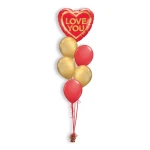 Ballonboeket Love You Golden Heart (#97168)