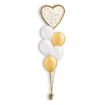 Ballonboeket Sparkling Gold Wedding (#36551)