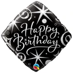18 Inch (46 cm) Qualatex Elegant Sparkles & Swirls folie ballonnen