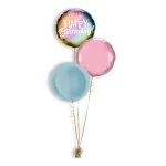 Folieballonboeket Birthday Metallic Ombre & Dots (#88027)