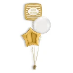 Folieballonboeket Golden Birthday (#49597)