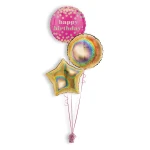 Folieballonboeket Happy Birthday Dotty (#33809)