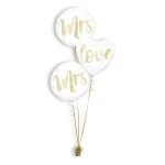 Folieballonboeket Mrs. Love Mrs. (#57316, #57322)